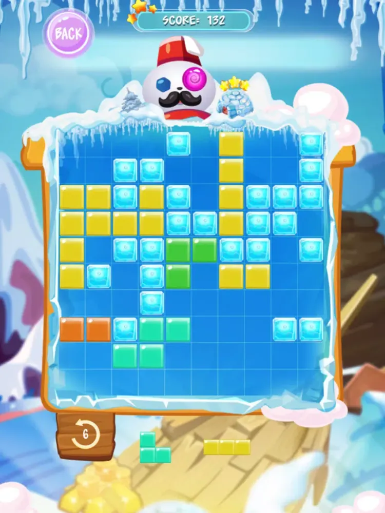 Block Puzzle for 1010 tiles: Winter blocks game iPad 应用截图