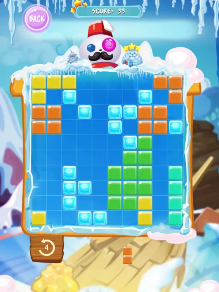 Block Puzzle for 1010 tiles: Winter blocks game iPad 应用截图