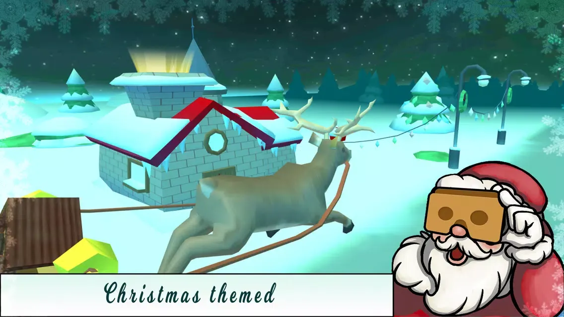 Tangkapan skrin Santa's Magic Sleigh VR