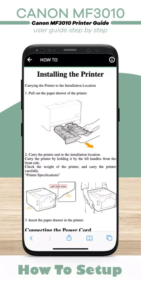 Canon MF3010 Printer Guide Screenshots