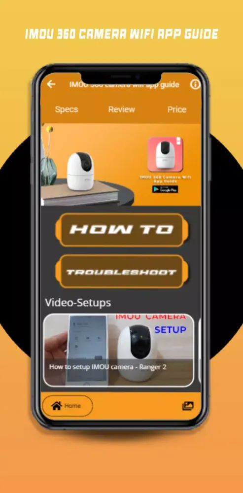 IMOU 360 camera wifi app guide Screenshots