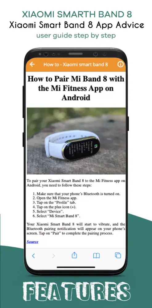 xiaomi Smart Band 8 App Advice Screenshots