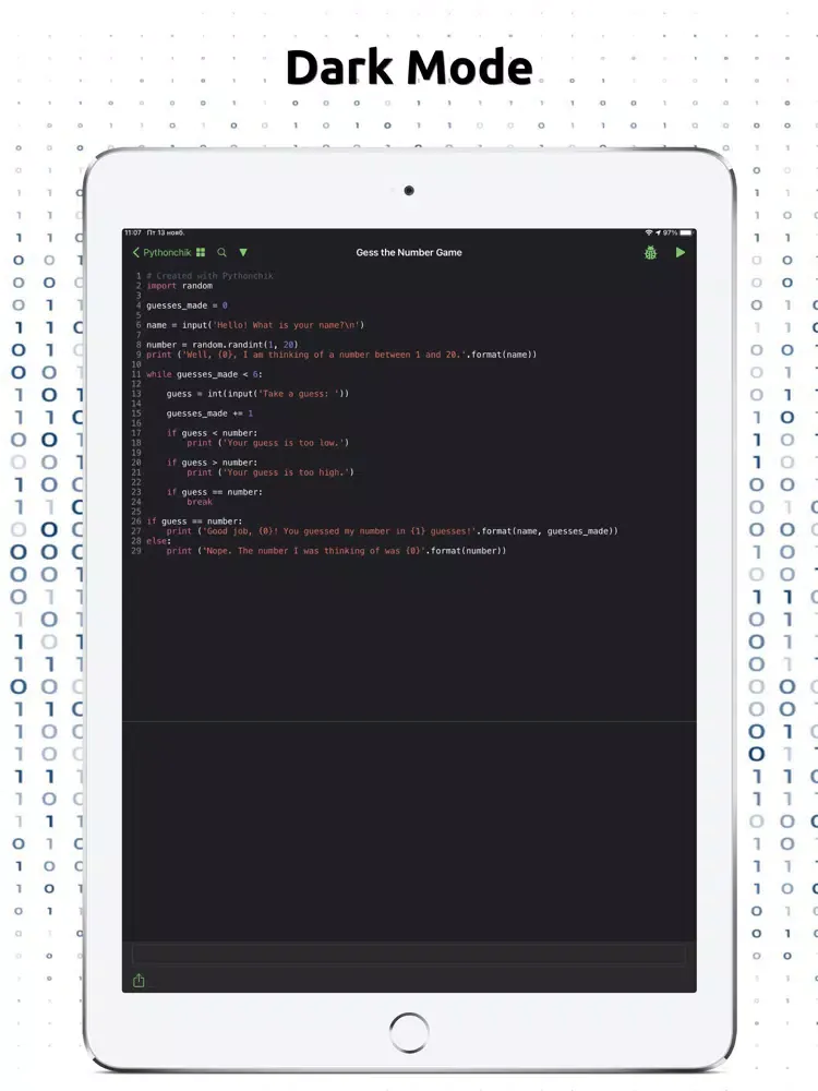 Pythonchik iPad  スクリーンショット