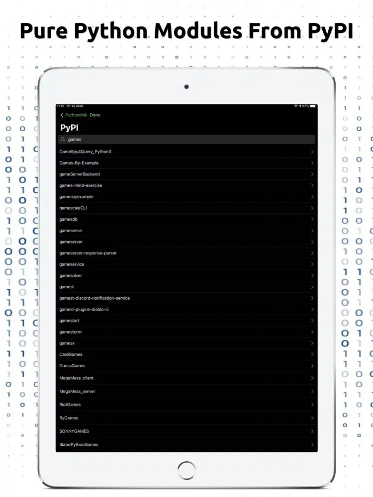 Pythonchik iPad  スクリーンショット