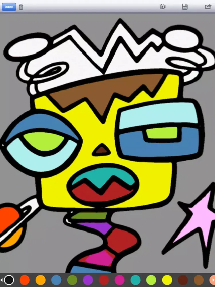 Ảnh chụp màn hình của Pop Art Coloring By Sonya Paz iPad 