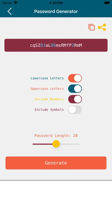 Strong Password Generator App应用截图