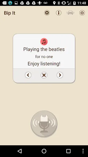 Capturas de tela do Bip it Voice Commands