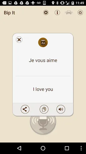 Capturas de tela do Bip it Voice Commands