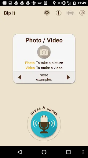 Capturas de tela do Bip it Voice Commands
