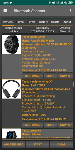 Bluetooth Finder, Scanner Pair Screenshots