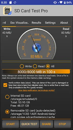 SD Card Test Pro Screenshots