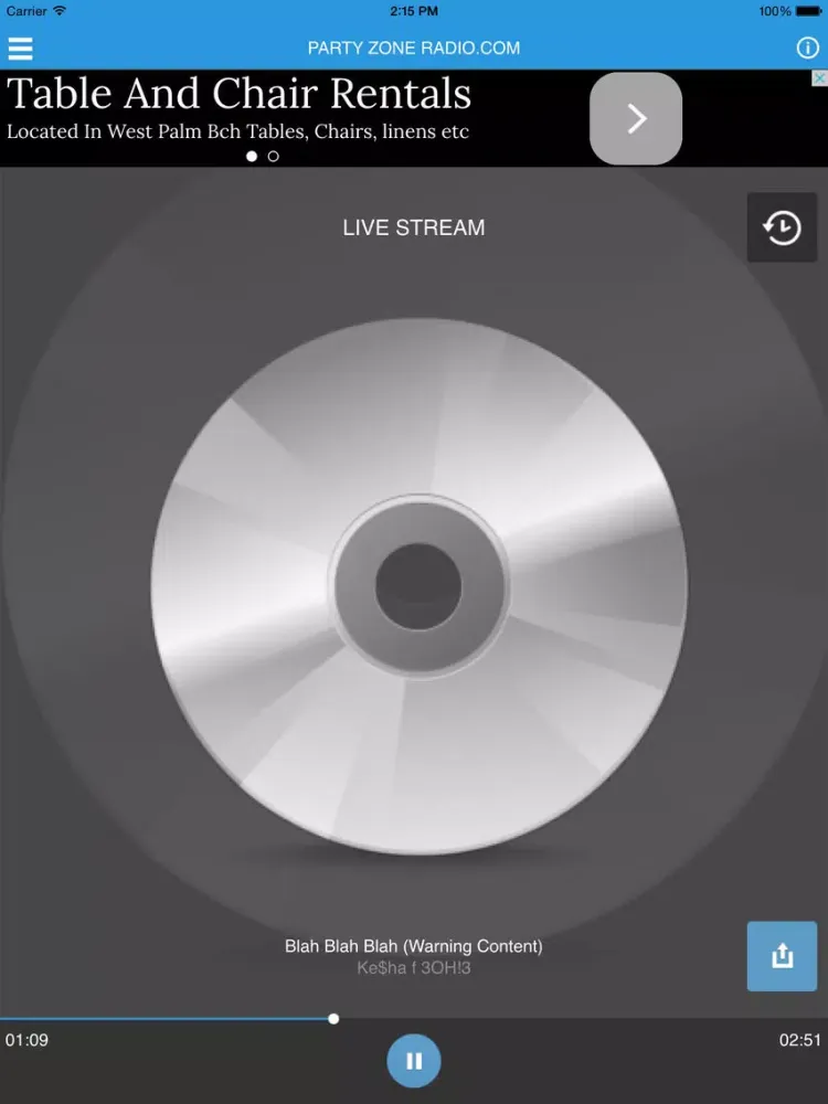 Captures d'écran de PARTY ZONE RADIO iPad 
