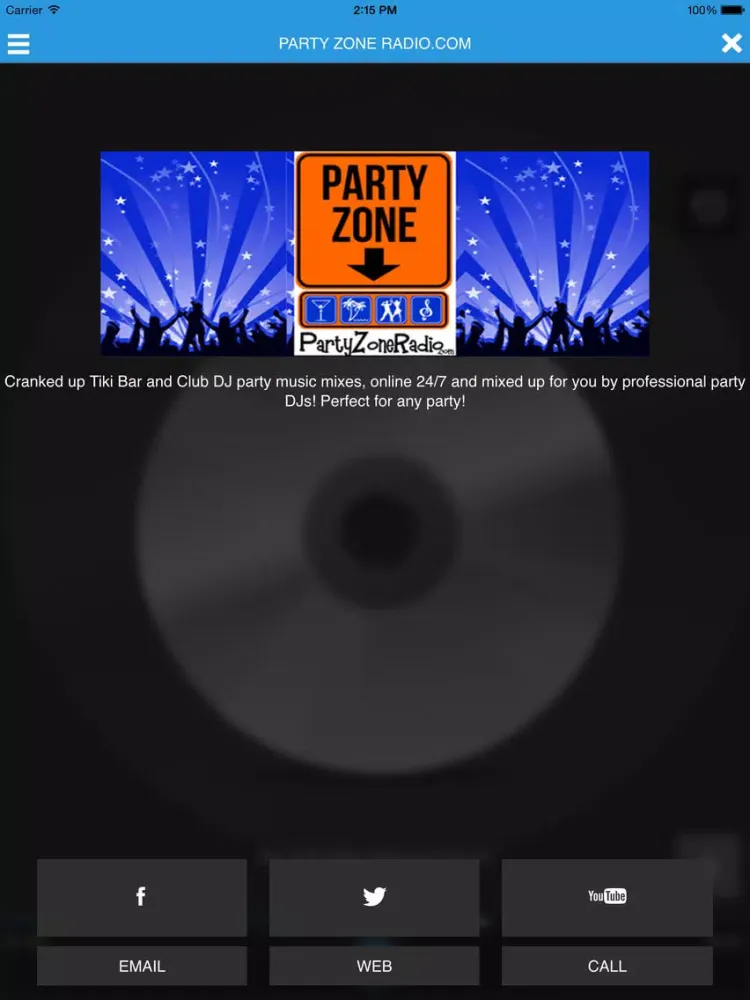 Captures d'écran de PARTY ZONE RADIO iPad 