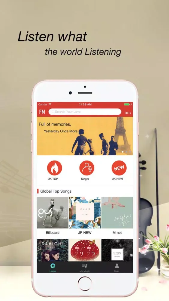 Music Channel Pro - fm & video music player Ekran Görüntüleri