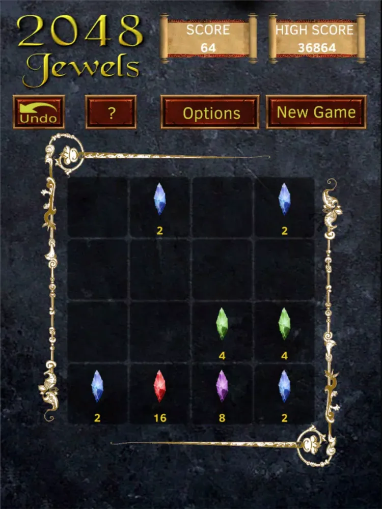 Ảnh chụp màn hình của 2048: Jewels iPad 