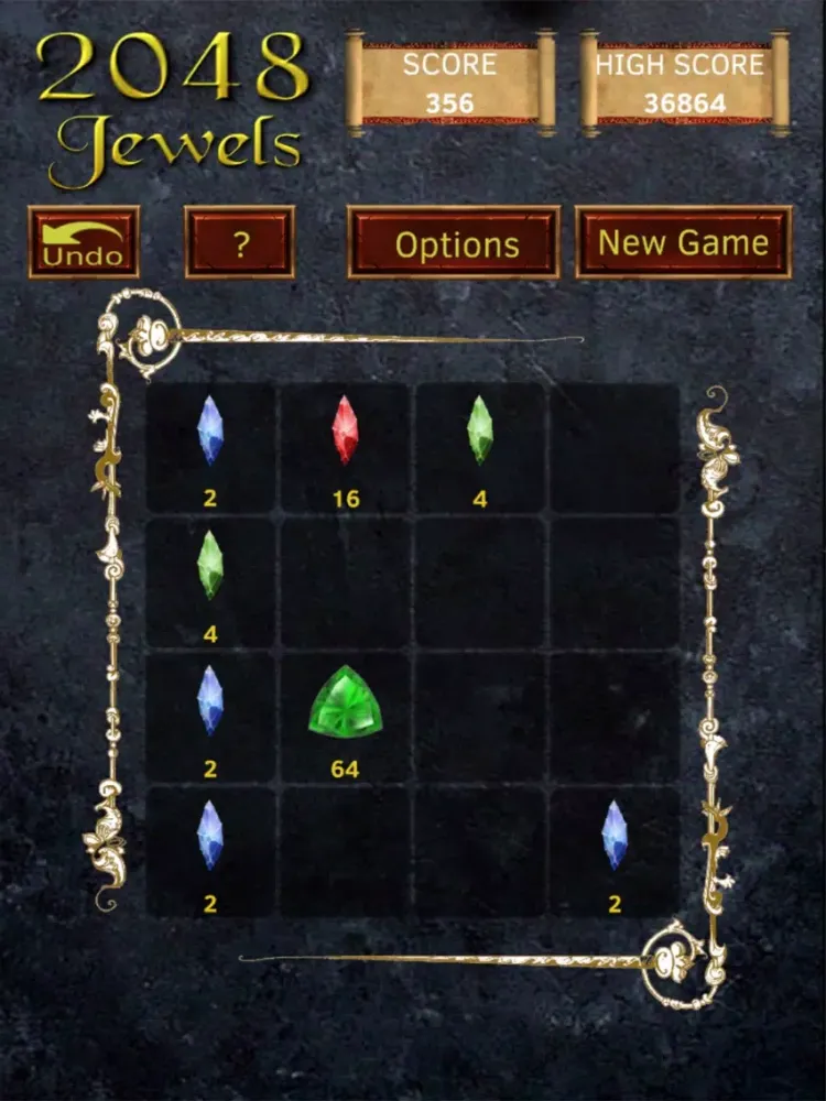Ảnh chụp màn hình của 2048: Jewels iPad 