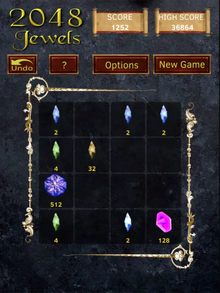 Ảnh chụp màn hình của 2048: Jewels iPad 