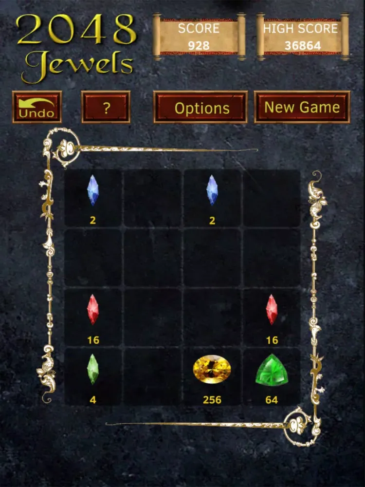 Ảnh chụp màn hình của 2048: Jewels iPad 