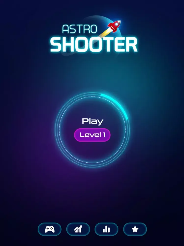 ภาพหน้าจอของ Astro Shooter iPad 