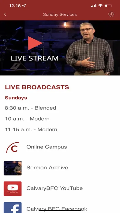 Calvary Bible Fellowship PA Screenshots