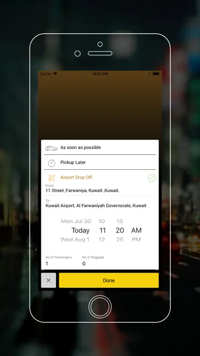 Tangkapan layar Q8 Taxi - Book taxi in Kuwait