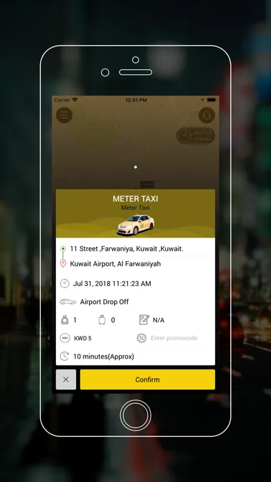 Tangkapan layar Q8 Taxi - Book taxi in Kuwait