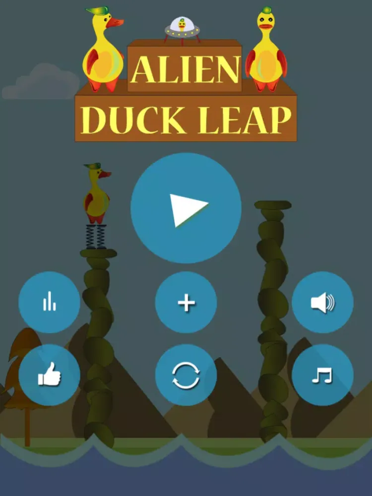 Alien Duck Jump - the unlimited hardest fantasy duck game ever iPad  Ekran Görüntüleri