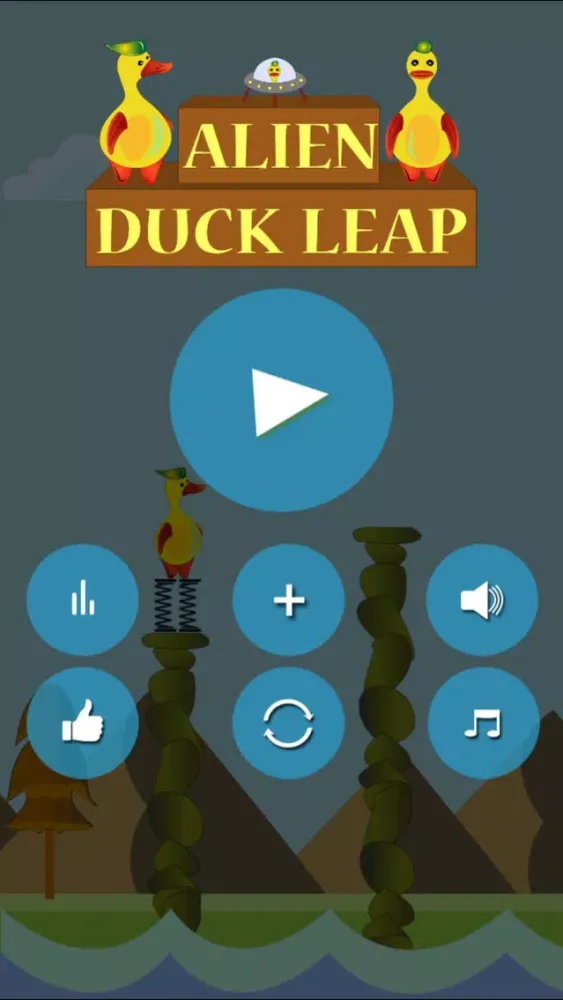 Alien Duck Jump - the unlimited hardest fantasy duck game ever Ekran Görüntüleri