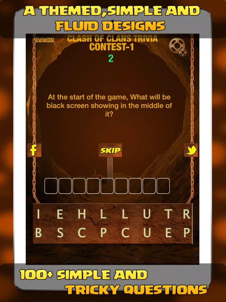 Trivia for Clash Of Clans-Contest 1 iPad 应用截图