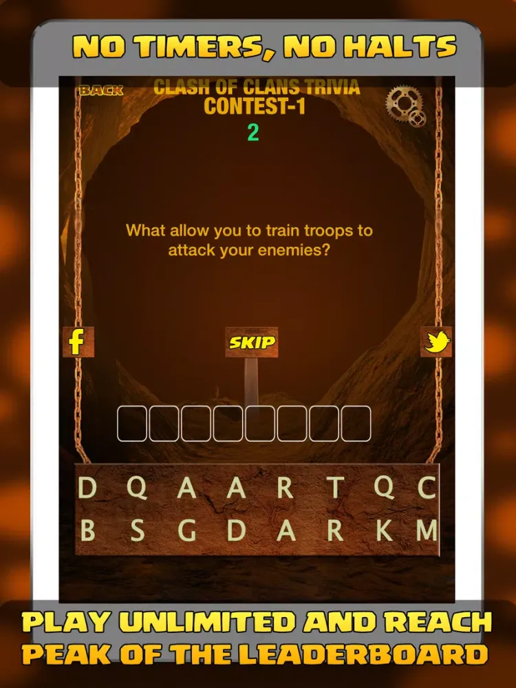 Trivia for Clash Of Clans-Contest 1 iPad 应用截图
