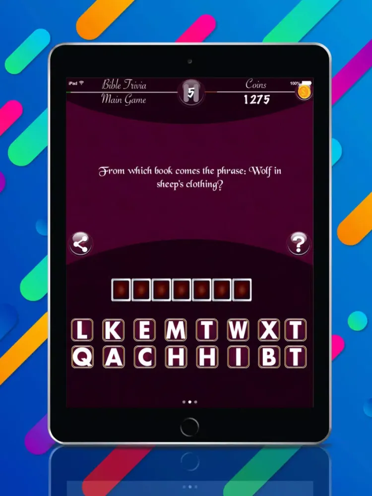 ภาพหน้าจอของ Message of God : Bible Trivia iPad 