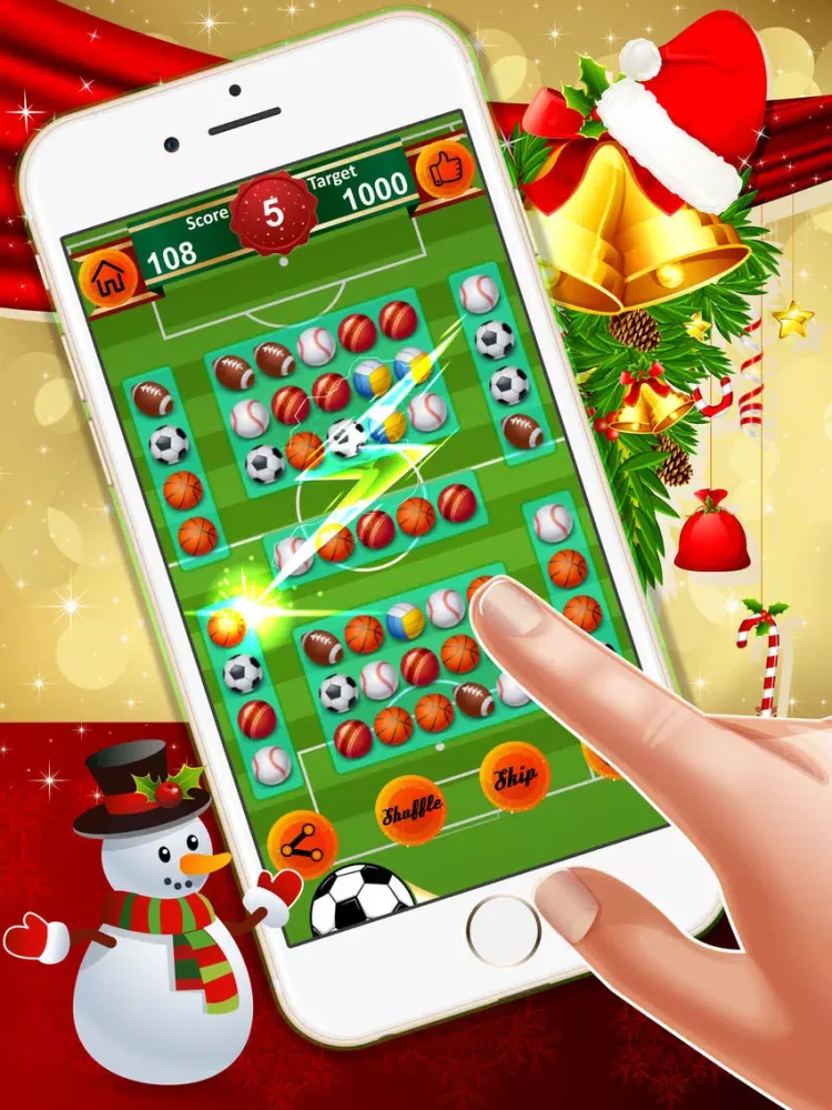Ball Match 3 : - Awesome matching game for Christmas season ! iPad 應用截圖