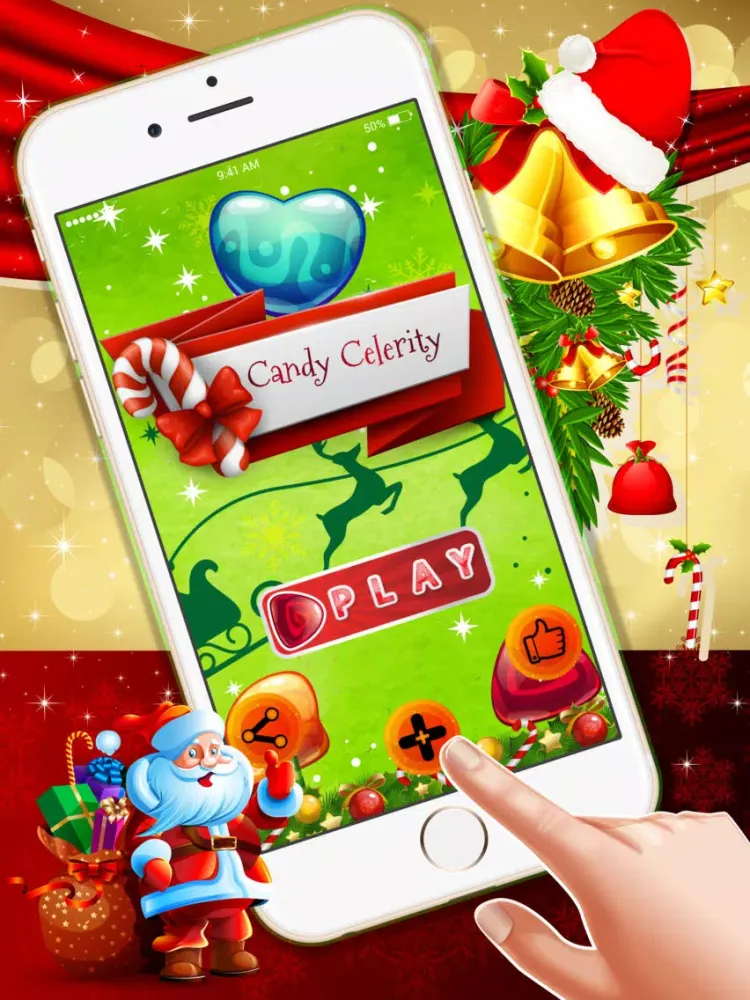 صور Candy Celerity : - A match 3 puzzles for Christmas season iPad 