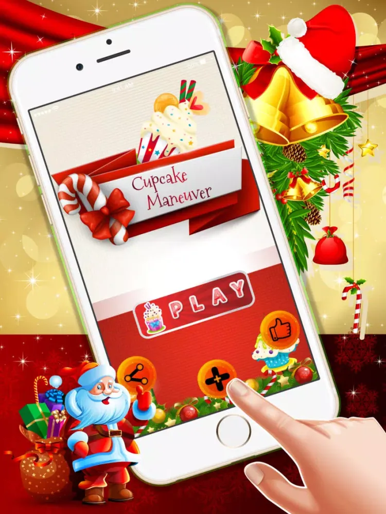 Cupcake Maneuver : - A match 3 puzzles for Christmas season iPad 应用截图