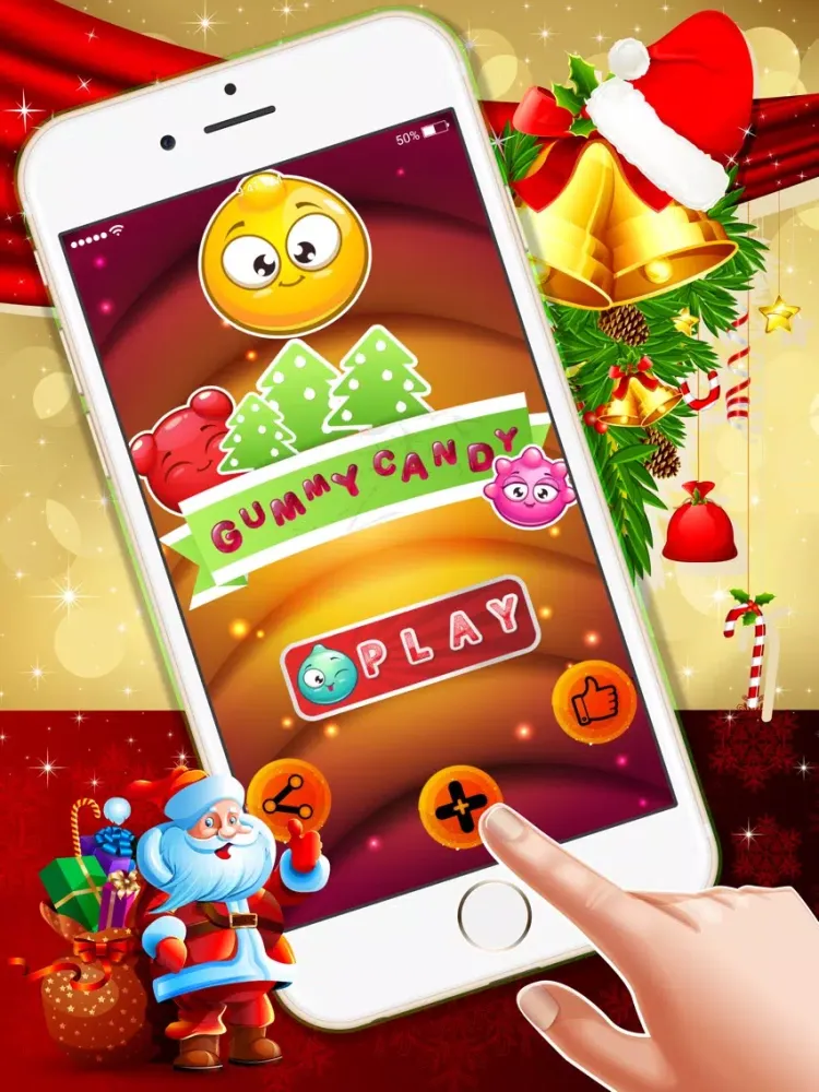 Zrzuty ekranu Gummy Candy Match : - Crazy matching game for Christmas season! iPad 