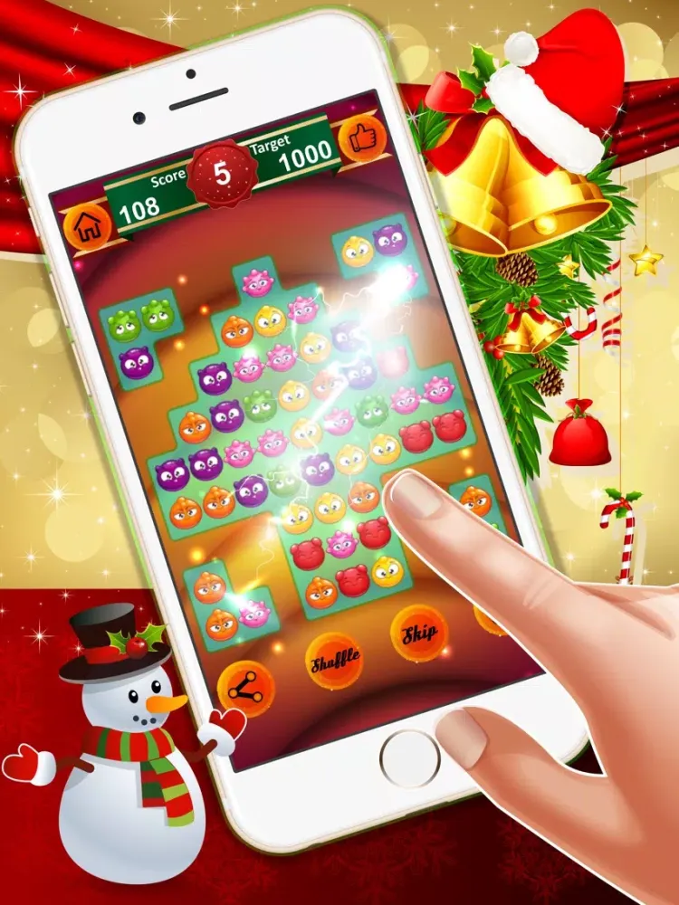Zrzuty ekranu Gummy Candy Match : - Crazy matching game for Christmas season! iPad 