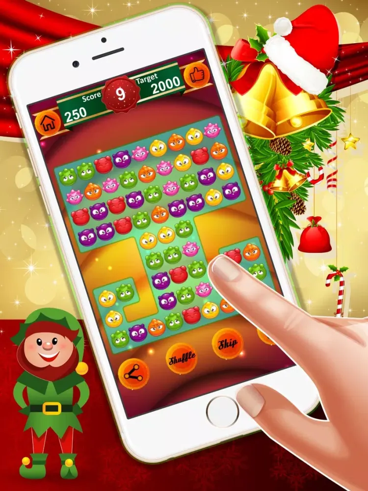 Zrzuty ekranu Gummy Candy Match : - Crazy matching game for Christmas season! iPad 