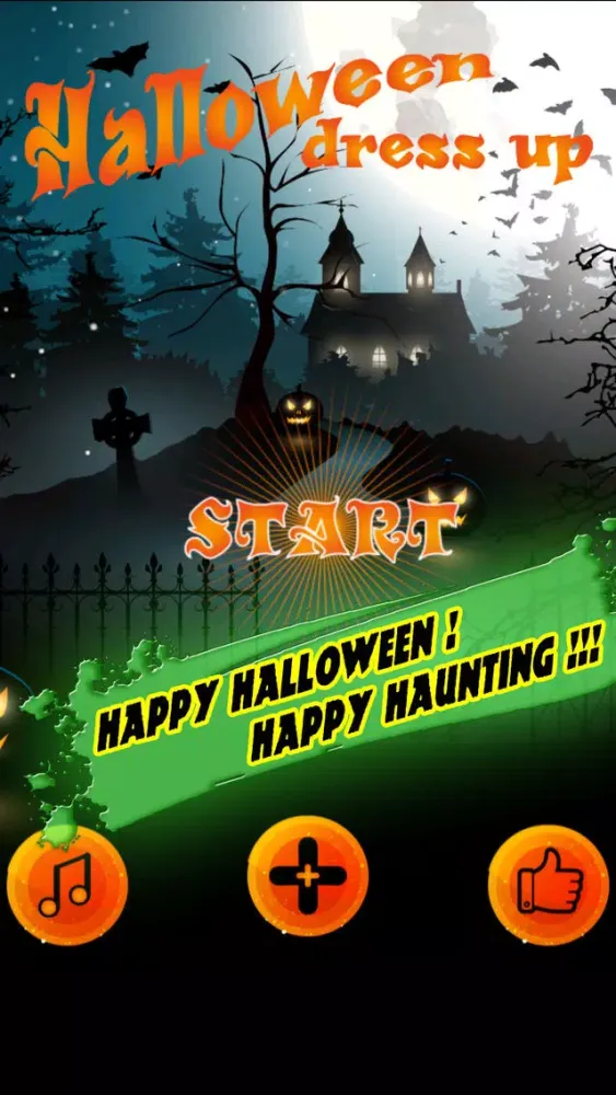 Tangkapan skrin Halloween costumes dress up & makeup game for kids