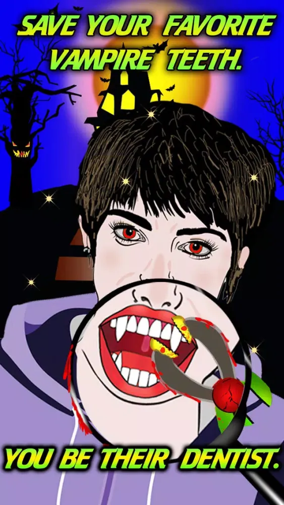 Capturas de tela do Ultimate Vampire Dentist-Best crazy celebrity stars dentist hospital game for tooth cleaning and mouth oral treatment
