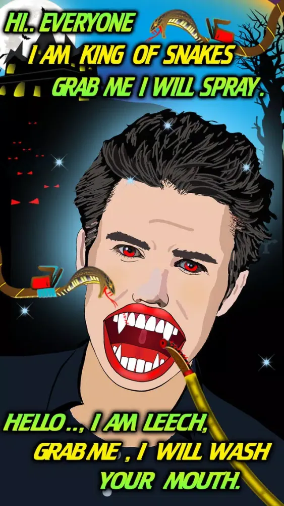 Capturas de tela do Ultimate Vampire Dentist-Best crazy celebrity stars dentist hospital game for tooth cleaning and mouth oral treatment