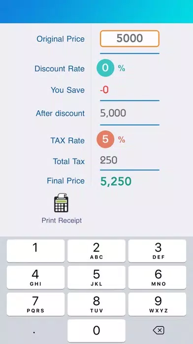 Tax & Sales Calc Screenshots