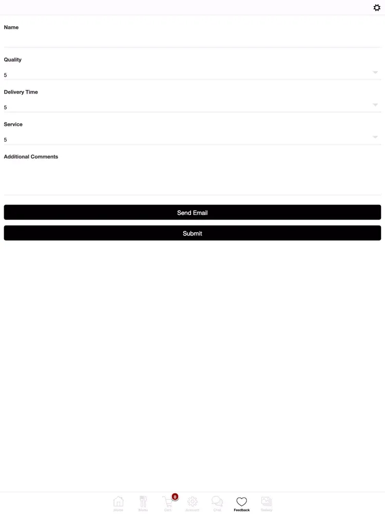 Qamar Curry and Pizza Bar iPad 应用截图