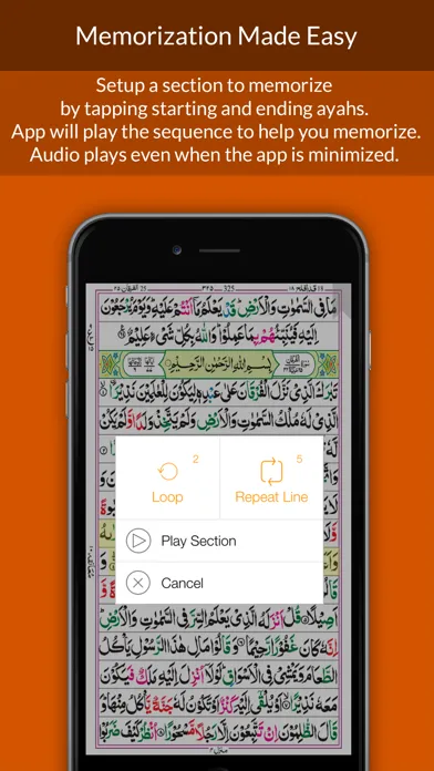 Captures d'écran de Quran 16 Line