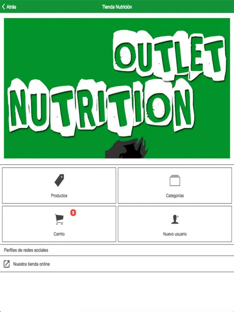 Screenshot di OUTLETNUTRITION iPad 