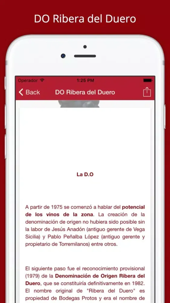 Vinos Ribera del Duero Ekran Görüntüleri
