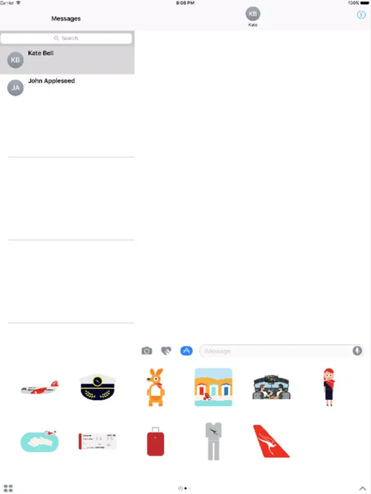 تصاویر Qantas Stickers iPad 
