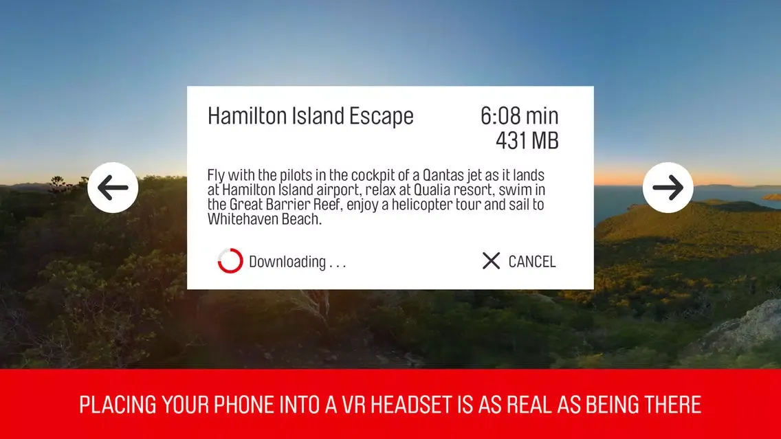 Capturas de pantalla de Qantas VR