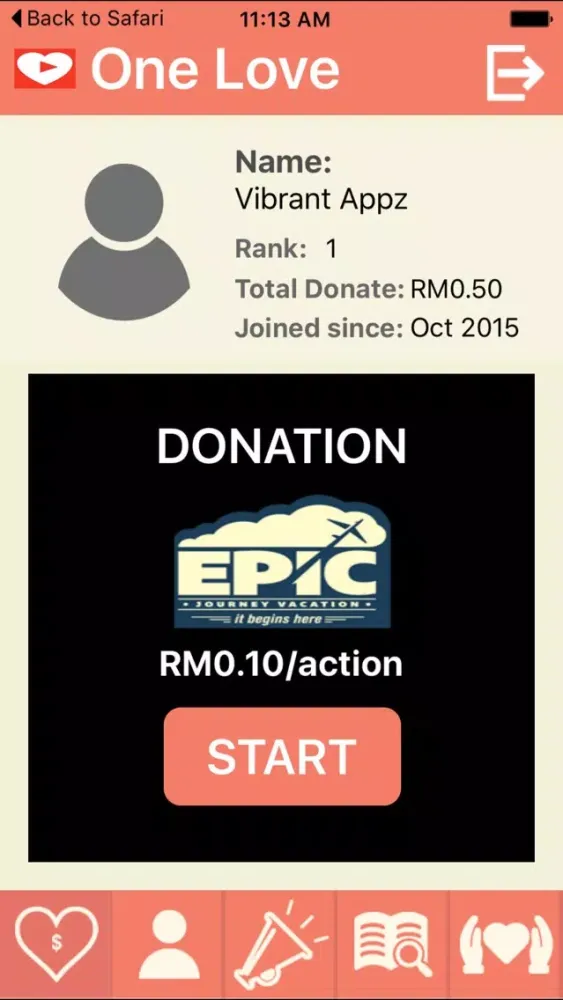 One Love Donation应用截图