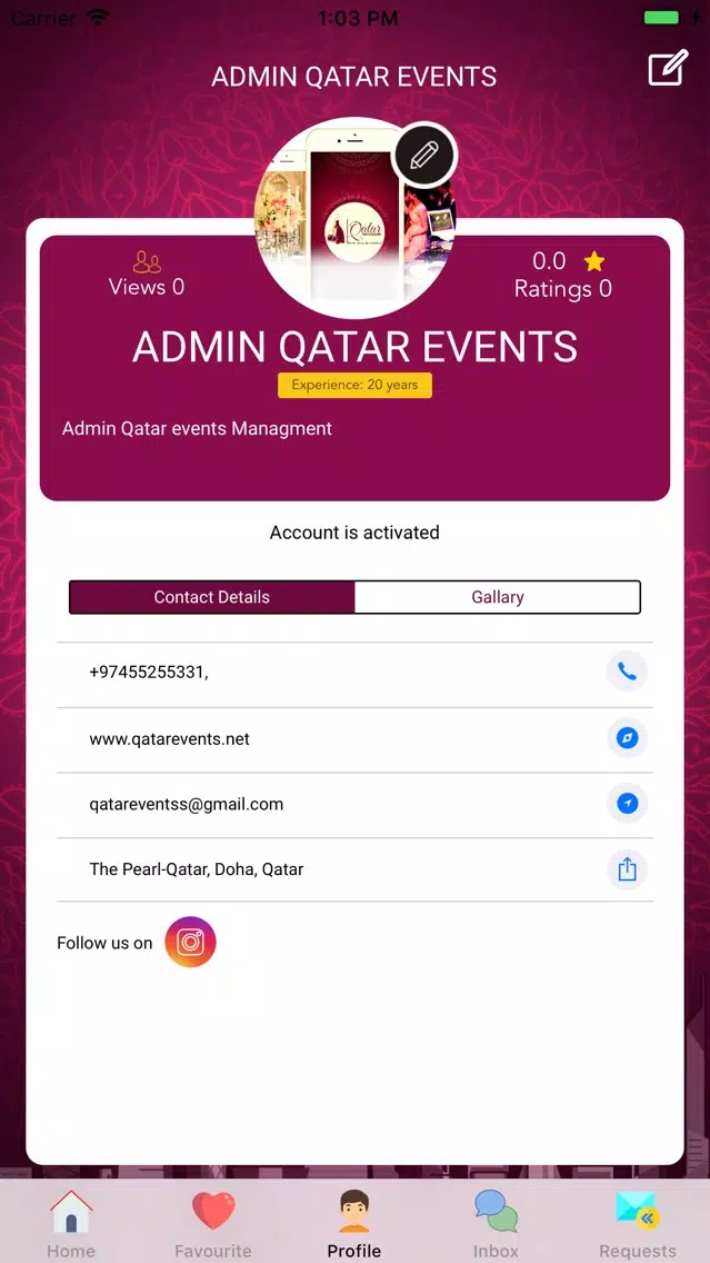 Qatar Events Managment应用截图