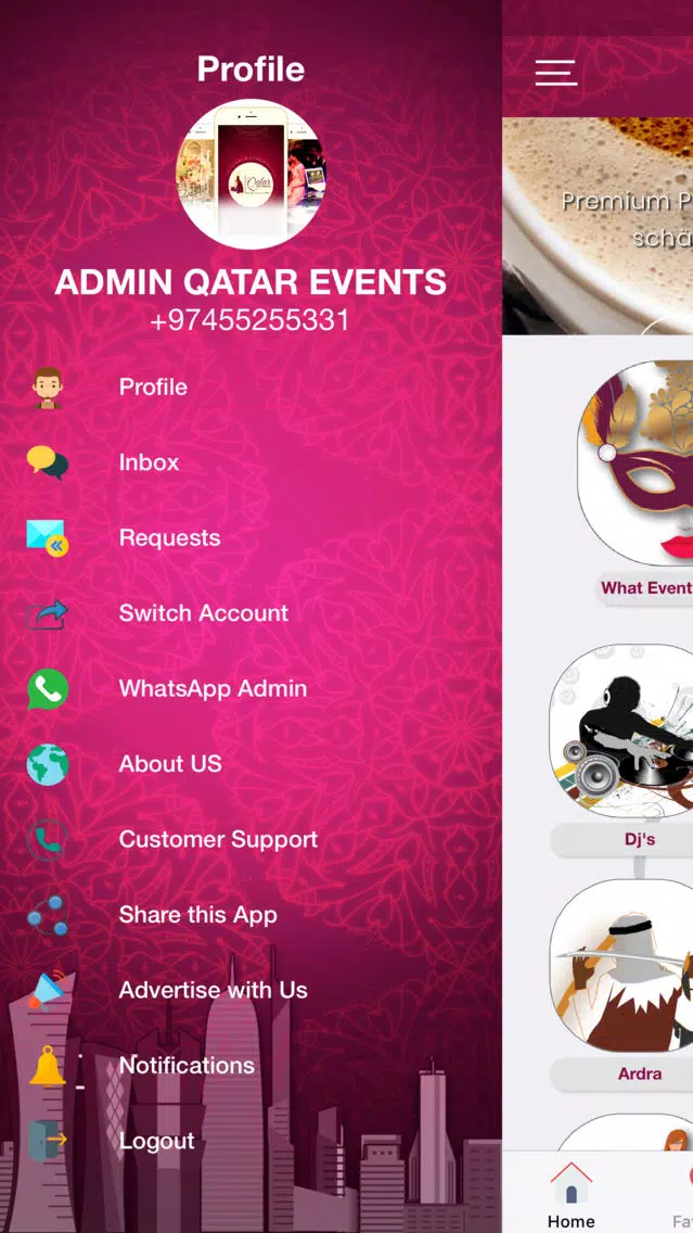 Qatar Events Managment应用截图